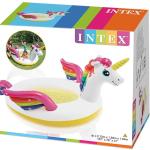 Piscina Gonfiabile con Unicorno e spruzzo giochi bambini, grandezza 272x193x104 cm, Intex 57441, ricondizionato