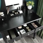 Schminktisch mit großem rahmenlosen Spiegel für Make Up
