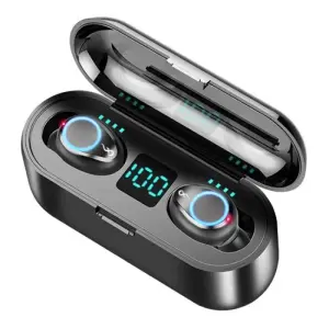 Cuffia Auricolare Bluetooth F9 TWS Mini IPX7 Schermo a LED impermeabile - iOS, Android