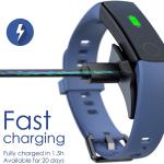 Smartwatch frequenza cardiaca resistente all'acqua, calorie, contapassi, sms, telefono, Honor Band 5, blu