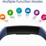 Smartwatch frequenza cardiaca resistente all'acqua, calorie, contapassi, sms, telefono, Honor Band 5, blu