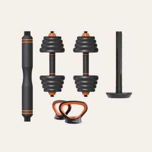 Set di Kettlebell e bilanciere, Multifunzione, esercizi fitness, kg 30