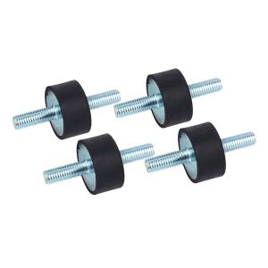 Supporti in gomma antivibrazioni 4 pezzi M8 30 × 15
