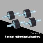 Supporti in gomma antivibrazioni 4 pezzi M8 30 × 15