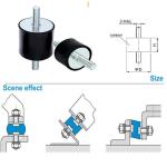 Supporti in gomma antivibrazioni 4 pezzi M8 30 × 15