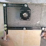 Righello di misurazione multi angolo con doppia asola, multiuso, per piastrelle, in alluminio, adatto per piastrellista, costruttori, artigiani, falegnami, falegnami e bricolage