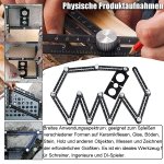 Righello di misurazione multi angolo con doppia asola, multiuso, per piastrelle, in alluminio, adatto per piastrellista, costruttori, artigiani, falegnami, falegnami e bricolage