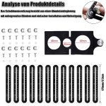 Righello di misurazione multi angolo con doppia asola, multiuso, per piastrelle, in alluminio, adatto per piastrellista, costruttori, artigiani, falegnami, falegnami e bricolage