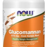 NOW Foods Glucomannan 575 mg – 180 Capsule Vegetali | Fibra Solubile per Regolarità & Controllo Peso