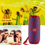 Haut-parleur stéréo portable, haut-parleur portable 5 x 2 Watt, Bluetooth, étanche, rouge