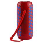 Haut-parleur stéréo portable, haut-parleur portable 5 x 2 Watt, Bluetooth, étanche, rouge