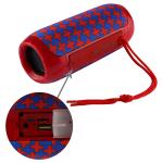 Haut-parleur stéréo portable, haut-parleur portable 5 x 2 Watt, Bluetooth, étanche, rouge