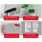 Distributeur de savon automatique, capacité 700 ml, sans toucher, pour gel désinfectant, savon liquide