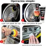 Kit Pulizia restauro Fari Auto rigenerazione e lucidatura per fanali opachi e ingialliti, varius