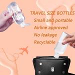 Bottiglie da viaggio, 100 ml, in plastica, per shampoo, balsamo, lozione, articoli da toeletta