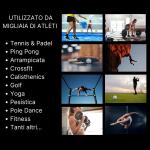 Gel antiscivolo, anti sudore, grip per mani sempre asciutte per una maggiore aderenza, trasparente, senza aloni, antibatterico, senza parabeni e petrolati, vegano