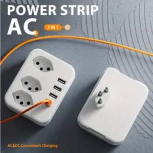 Presa elettrica ricarica USB 5V - 2.4A max, 7 in 1, modello TT-RS12