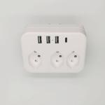 Presa elettrica ricarica USB 5V - 2.4A max, 7 in 1, modello TT-RS12
