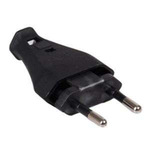 Spina europea tipo 11, nera 2,5A