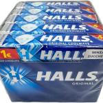 Halls Original Mentoliptus - Caramelle Rinfrescanti per la Gola - Confezione da 20 Stick