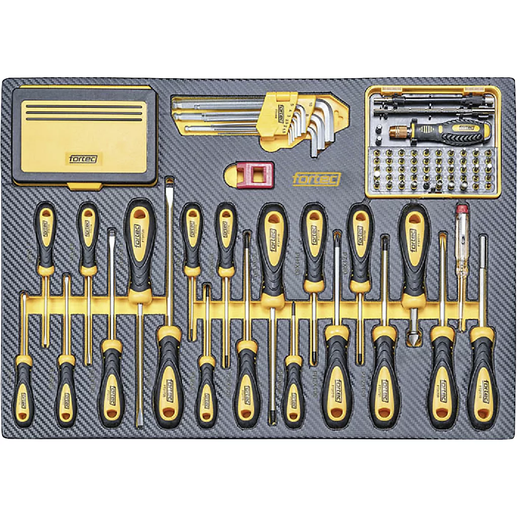 Fortec Werkstattwagen Basic FT30033 - 434-tlg. - 7 Schubladen - Profi-Ausführung