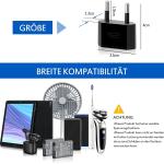 Adattatore di corrente elettrica da viaggio USA, a 2 pin per spina Europea, per dispositivi con alimentatore rete americana, 1 pezzo