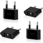 Adattatore di corrente elettrica da viaggio USA, a 2 pin per spina Europea, per dispositivi con alimentatore rete americana, 1 pezzo