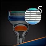 Gillette Fusion 5 Rasoio Uomo + 11 Lamette di Ricambio, Rasatura Confortevole