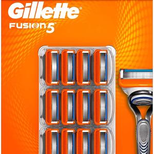 Gillette Fusion 5 Lamette di Ricambio per Rasoio Uomo, 12 Lamette