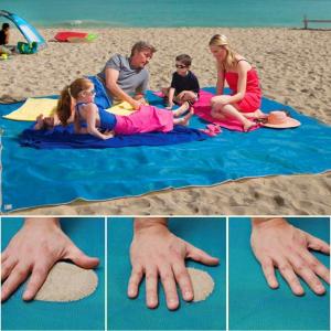 Telo mare anti sabbia, antisabbia, Sand Beach Mat, grande dimensione, rosa o blu