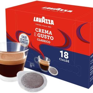 Lavazza Crema e Gusto Classico, 18 cialde per macchina espresso