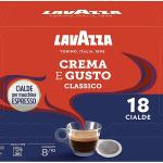 Lavazza Crema e Gusto Classico, 18 cialde per macchina espresso