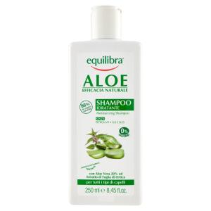 Shampoo idratante aloe, per tutti i tipi di capelli, 250ml, Equilibra