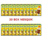 Nesquik Snackbox, Pronto da Bere, Milchgetränk mit fettarmem Kakao, 3 fettarme Galbusera Shortbread, 207g pro Packung, Packung 20 Snack-Boxen