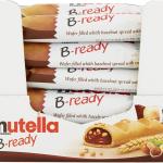 Nutella B-ready, 36 snack da 22gr, cialda di pane farcita con nutella