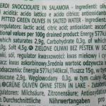 Saclà Olivoli, Olives vertes dénoyautées en saumure,185 g