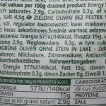 Saclà Olivoli, Olives vertes dénoyautées en saumure,185 g