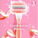 Gillette Venus ComfortGlide Lametta Donna Spa Breeze, 1 Manico e 2 Lametta da 3 Lame per Rasoio Donna, per una Rasatura Fluida Profonda Duratura
