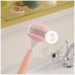 Gillette Venus Comfortglide Breeze Rasierklingen für Frauen, 4er-Pack mit 3 Klingen, leistungsstarkes Design, hautschonend