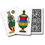 Cartes à jouer napolitaines, cartes à jouer régionales, étui rouge, Dal Negro, 10071