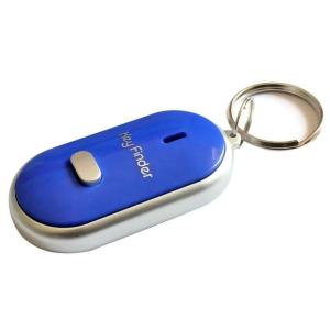 Cerca Trova chiavi, portachiavi con fischio e luce led, colore blu