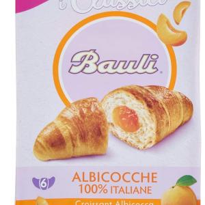 Bauli Croissant Aprikose mit Aprikosen-Füllung 100% italienisch, 6 x 50 g Packung
