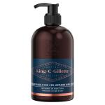 King C Gillette, Detergente viso uomo, e detergente barba per rasatura uomo, Confezione da 350 ml