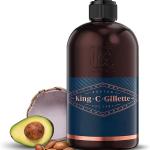 King C Gillette, Detergente viso uomo, e detergente barba per rasatura uomo, Confezione da 350 ml