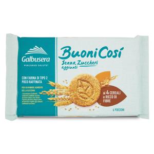 Galbusera Buoni Così Biscotti Frollini senza Zuccheri Aggiunti, 330g
