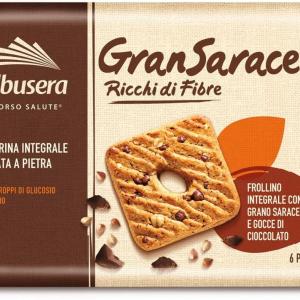 Galbusera GranSaraceno Frollino Integrale con Gocce di Cioccolato e Farina di Tipo 2