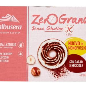 Zero Grano Cacao Nocciola, Senza Glutine, Senza Lattosio, 6 confezioni, 220 g, Galbusera