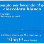Ciobar denso e cremoso bianco, confezione da 5 buste, 150 g