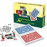 Carte da gioco Modiano, Carte da poker italiane, Ramino, Burraco, Scala quaranta, 54 x2 carte plastificate, mazzo da 98 carte