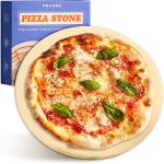 Runder Pizzastein für Öfen und Grills, feuerfester Stein 30 cm, für knuspriges Garen
